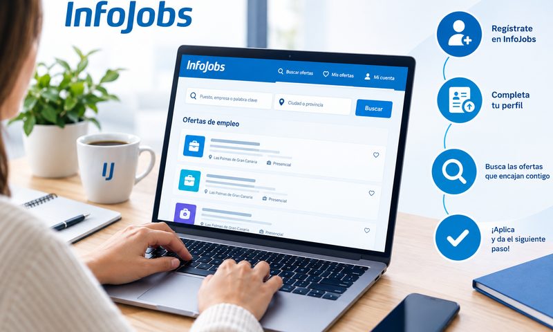 Miniatura del artículo: Cómo registrarse en InfoJobs, completar tu perfil y buscar empleo