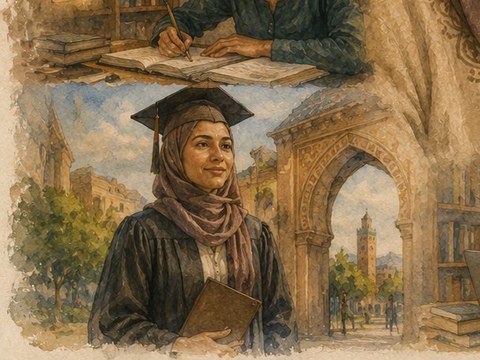 Mariam El Ouali, que partilha o seu testemunho em Vozes do Mundo